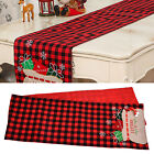 Tablecloth Red Black Lattice Flannel Design Simple Generous Christmas Decor GF0