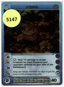 (5147) KORG  60/35/60/35/40  Rare Foil Chaotic Card - Unused Code - Imagen 1 de 1