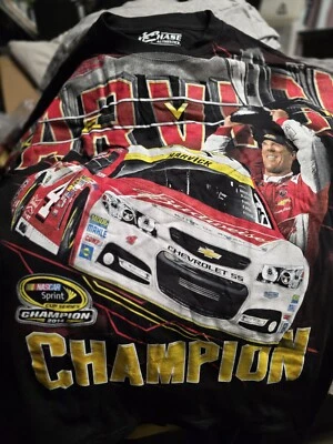 Kevin Harvick 2014 Sprint Cup Series CHAMPION 2 Sided  T-shirt M NWT  - Image 1 of 2