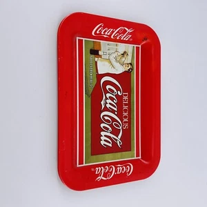Vintage 1989 Delicious Coca-Cola Sold Everywhere 5 Cent Small Advertising Tray - Picture 1 of 6