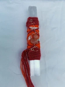 FAIRY WAND, SELENITE, GYPSUM, CRYSTAL WHIMSICAL, OOAK, HANDCRAFTED, COLLECTIBLE - Bild 1 von 4