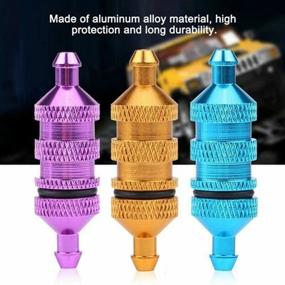 Aluminum Alloy Oil Nitro Fuel Filter for HSP 1/8 1/10 RC Model Car Upgrade Parts - Image 1 of 4