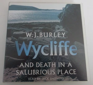 WYCLIFFE AND DEATH IN A SALUBRIOUS PLACE BY W.J. BURLEY AUDIO CD - Picture 1 of 2