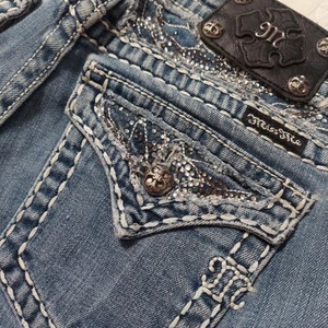 Miss Me Easy Boot JE5124ER Bling and Embroidery - Picture 1 of 10