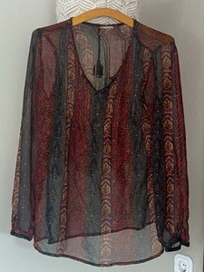 Tunika Bluse Hippie Boho Ibiza Love Gr.M - Bild 1 von 4
