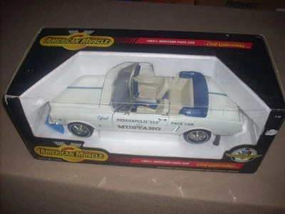 AMERICAN MUSCLE '64 1/2 FORD MUSTANG INDY 500 PACE CAR  , 1/12 DIE-CAST, RARE !! - Image 1 of 4