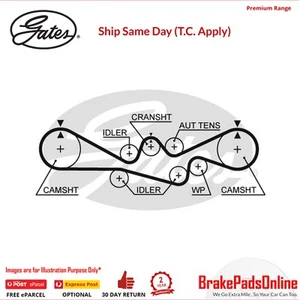 Gates Timing Belt For Subaru - T304 - Picture 1 of 1