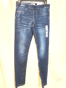 SO Ultimate Midrise Pull On Jeggings Kids Dark Wash Girls Size 14 NEW - Picture 1 of 8