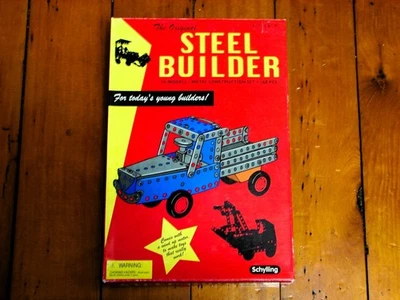 Vintage Schylling Steel Builder Metal Construction Set Complete W/Instructions - Image 1 of 3