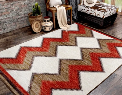 Alfombra American Dakota Rancho Sierra Southwestern Country Home 5'x8' Foto 1 de 3