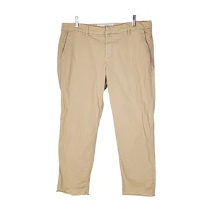 Frank & Eileen Wicklow Italian Chino Khaki Straight Leg Mid Rise Pants Size 10 - Picture 1 of 7