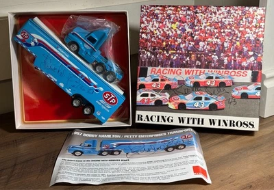 1997 Richard Petty Autographed Model Pontiac Transporter Die-Cast Truck U.S.A. - Image 1 of 4