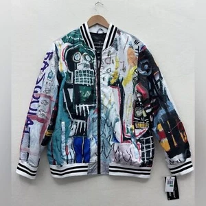 Jean-Michel Basquiat x Members Only Mens Artestar Varsity Lightweight Bomber NEW - Picture 1 of 8