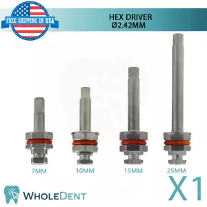 Controlador hexagonal X1 2,42 mm para dentistas controladores de conexión plataforma estándar hexagonal - Imagen 1 de 4
