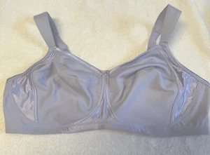 Glamorise 42D full cover Wirefree Bra 9820 cotton blend unlined cup Wide Straps - Picture 1 of 8