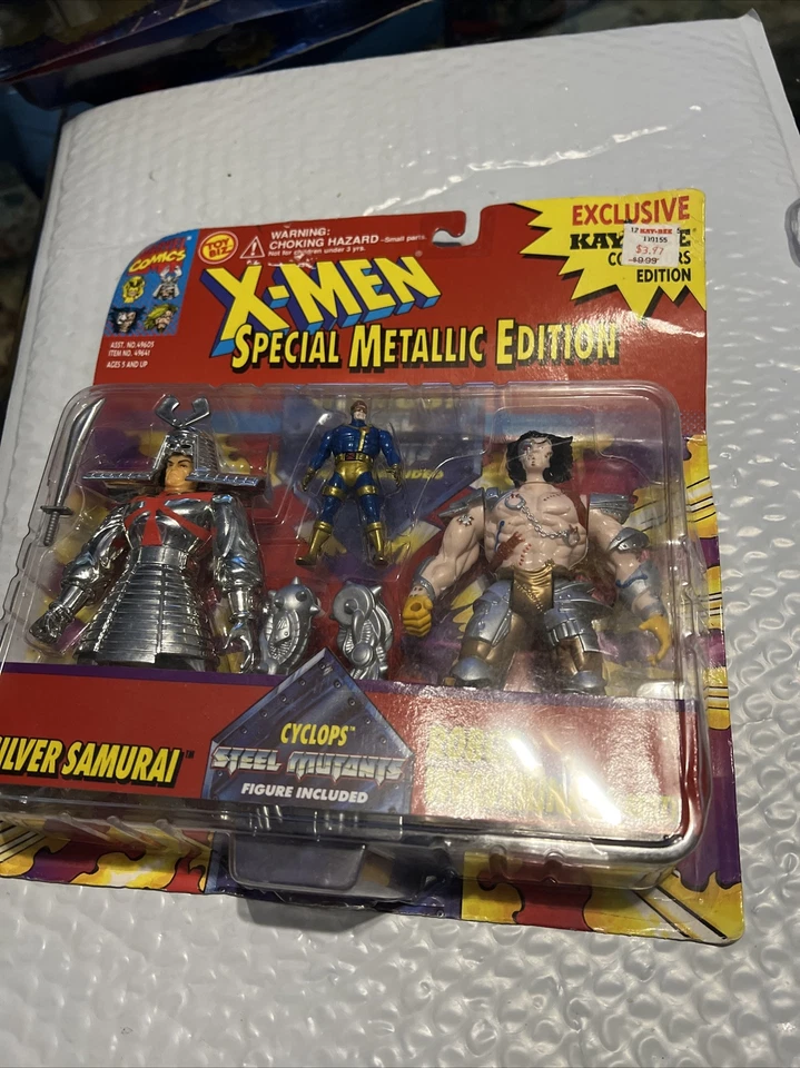 X-men Special Metallic Edition Silver Samauri Wolverine Action Figures Marvel 94