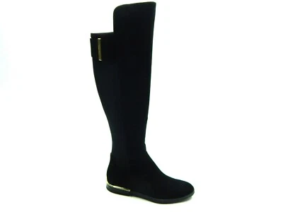 CALVIN KLEIN PRIYA SUEDE NEOPRENE WOMEN BOOTS SIZE 5 - Image 1 of 4