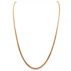 Schlangenkette 750 Gold Halskette Länge 62 cm - Picture 1 of 6