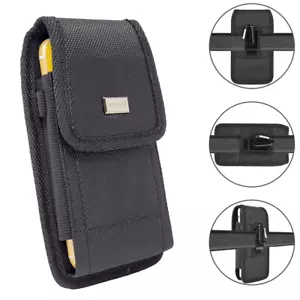 For Kyocera DuraForce Ultra 5G (E7110) Rugged Belt Clip Holster Nylon Pouch Case - Picture 1 of 59