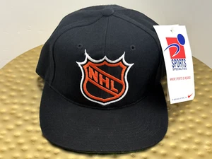 NEW Sports Specialties Center Ice NHL Snapback Hat Logo Referee Vintage Black - Picture 1 of 10
