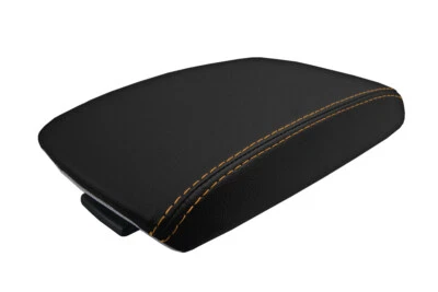 Se adapta a Mazda 3 2010-2013 PVC Cuero Consola Tapa Pull Over Cubierta Puntada Naranja Foto 1 de 4