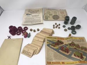 vintage game pieces - instruction cards from 1940s Ergo Plastics,Lionel,McCall - Picture 1 of 12