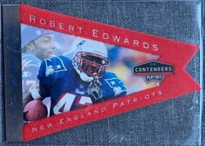 1998 Contenders Rookie Pennants Red Felt Insert-Card Robert Edwards (Patriots) - Bild 1 von 1