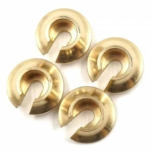 Brass Shock Spring Retainers V2 4pcs For Traxxas TRX-4 TRX-6 Spring Collars - Picture 1 of 3