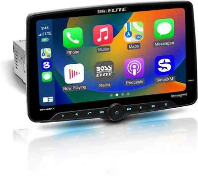 BOSS Audio BE10ACP.X Car Stereo Apple CarPlay Android Auto 10.1" SiriusXM 1 Din - Image 1 of 4