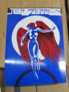 LED ZEPPELIN STICKER COLLECTiBLE RARE VINTAGE 90'S METAL INSIDE WINDOW DECAL - Picture 1 of 1