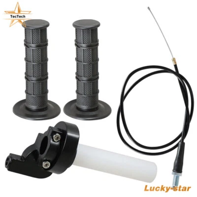 Motorcycle 7/8" 22mm Twist Throttle Handle Grip W/ Cable 50-250cc ATV Dirt Bike - Image 1 of 4