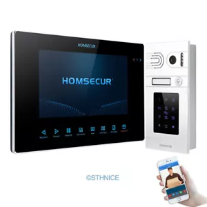 HOMSECUR WIFI Video Doorphone Intercom Recording&Photo Door Bell Password Access - Picture 1 of 12