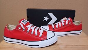 Converse Chuck Taylor All Star OX Red Shoes Sneakers New US Women 8