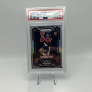 2023-24 Panini Prizm Monopoly Scoot Henderson Rookie Silver Prizm PSA 10 GEM MT - Imagen 1 de 2