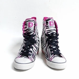 Daddy's Money Zebra Pattern Wedges Girls Sneakers US 10 Shoes - Picture 1 of 10
