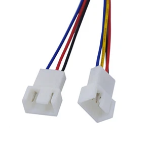 Fan Power Cable 12cm PH2.0 Small 4Pin to Double 3Pin/4Pin PVC Fan Cable Powe _wa - Bild 1 von 6