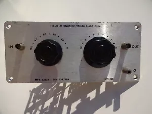110 dB Attenuator, Variable, 600 OHM - Picture 1 of 12