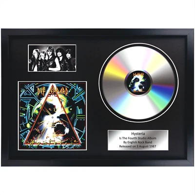 Def Leppard – Hysteria / Memorabilia / CD / Souvenir in black frame / Rock - Image 1 of 4