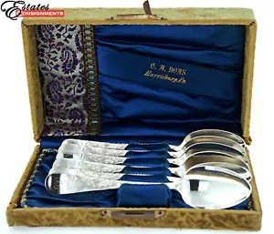 Vintage RW&S Sterling Silver Teaspoons - Picture 1 of 9