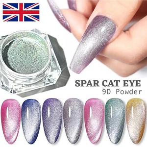 SPAR 9D Cat Eye Silver Nail Powder Magnetic Snowlight for Gel Polish & Varnish - Picture 1 of 12