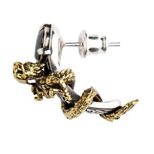 PENDIENTE DE TACHÓN DE PLATA ESTERLINA 925 DRAGÓN NUEVO CICLISTA GÓTICO ROCKERO - Imagen 1 de 8