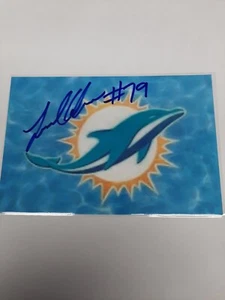 AUTÓGRAFO de los Miami Dolphins Larnel Coleman 4 x 6 FOTO excelente manera de coleccionar autos - Imagen 1 de 2