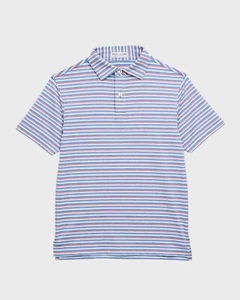 Peter Millar Oakland Performance Jersey Short-Sleeve Polo Shirt Boys' L (11-12) - Picture 1 of 18