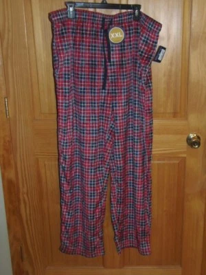 STAFFORD - MEN - LOUNGE PANTS - RED PLAID - SIZE 2-XL    ( BLU-01-6 X6 ) - Image 1 of 4