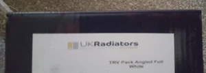 TRV Pack angled Full White, UKradiators, tal-trv-fwa - Picture 1 of 3