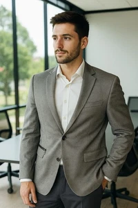Banana Republic Heritage Collection Blazer Birdseye Modern Sports Coat Men’s 42S - Picture 1 of 15