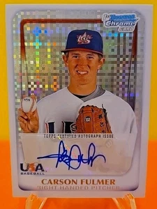 2011 Bowman Chrome Carson Fulmer #18U-8 "USA 18u National Team" X-fractor Auto - Picture 1 of 7
