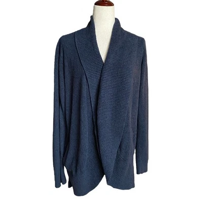 Barefoot Dreams Bamboo Chic Lite Circle Cardi Mujer L/XL Azul Estilo 452 Acogedor Foto 1 de 4