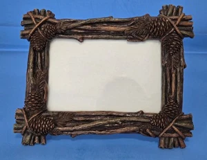 Pine Cones & Sticks Resin Picture Frame Rocky Mt. National Park for 6x4" Photo - Picture 1 of 4