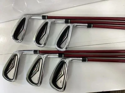 TaylorMade R9 Max Iron Set 5-9,Aw 6pc Flex Regular Motore 55 Graphite - Image 1 of 4